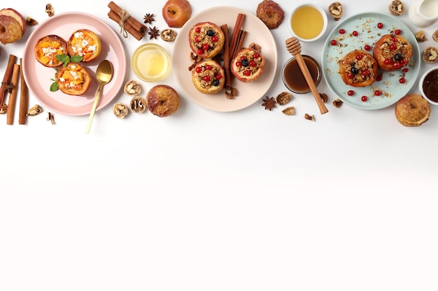 Assorted dishes on table